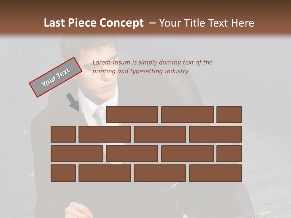 Road Portrait Abstract PowerPoint Template