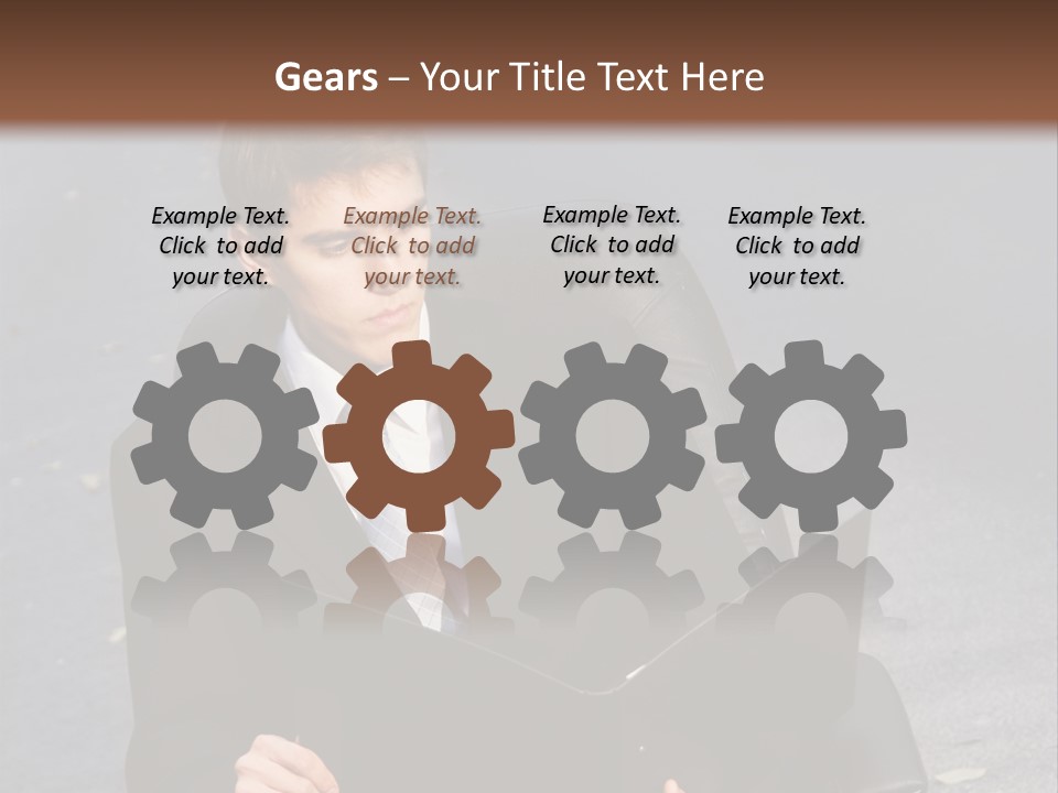 Road Portrait Abstract PowerPoint Template