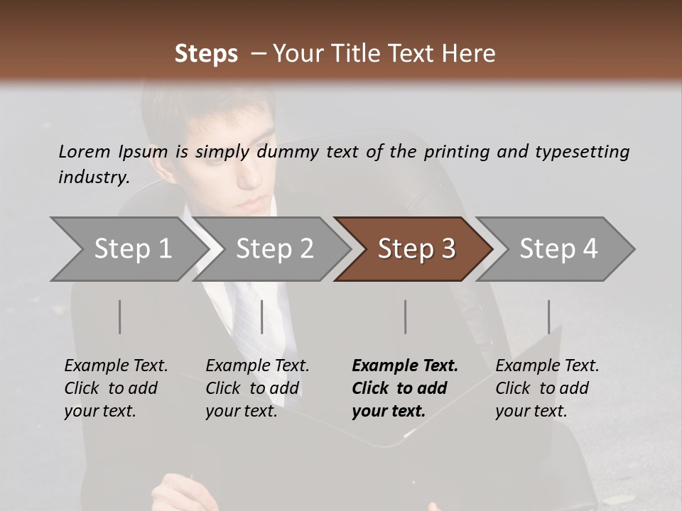 Road Portrait Abstract PowerPoint Template
