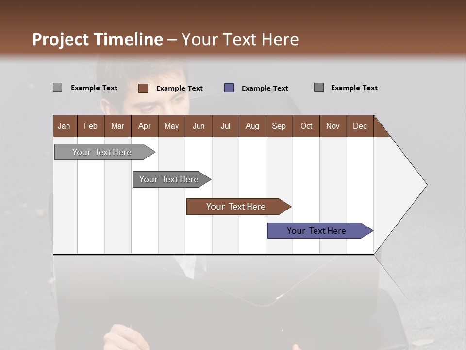Road Portrait Abstract PowerPoint Template