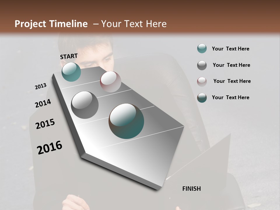 Road Portrait Abstract PowerPoint Template