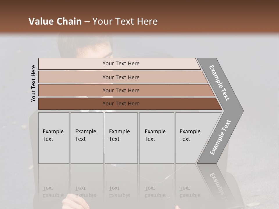 Road Portrait Abstract PowerPoint Template
