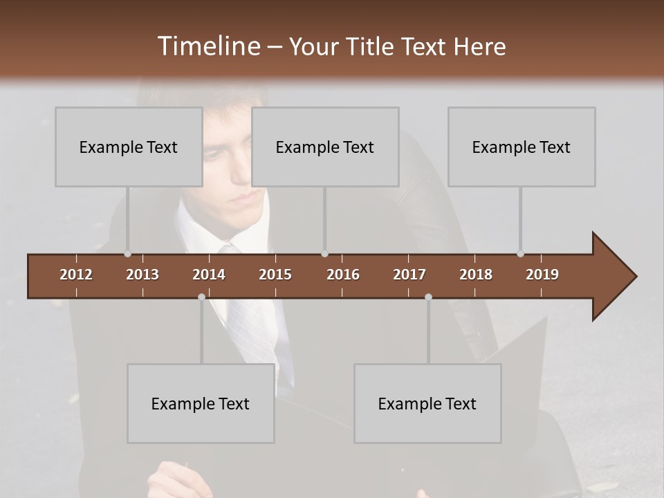 Road Portrait Abstract PowerPoint Template