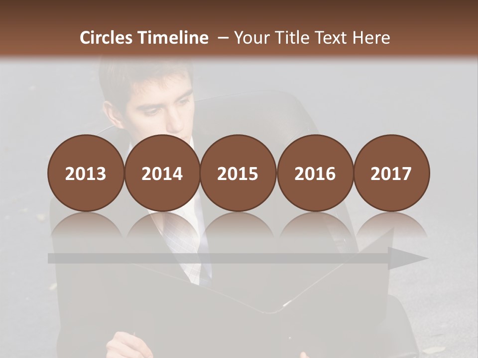 Road Portrait Abstract PowerPoint Template