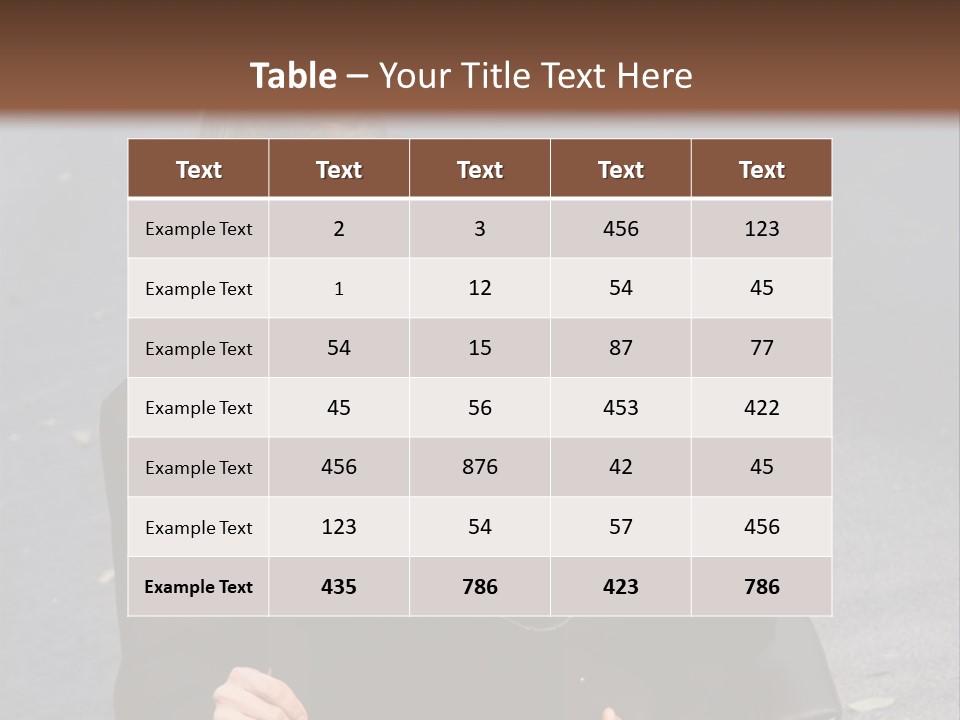 Road Portrait Abstract PowerPoint Template
