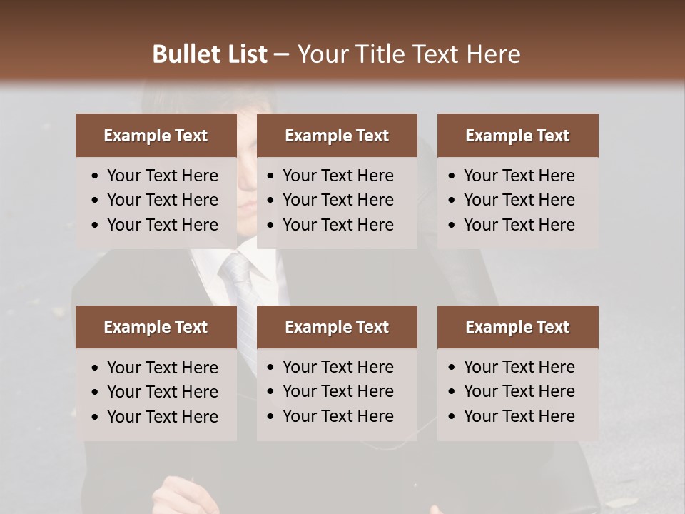 Road Portrait Abstract PowerPoint Template