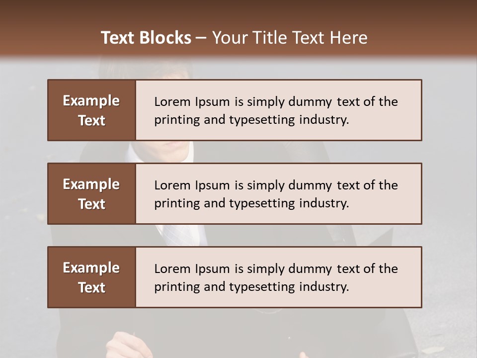 Road Portrait Abstract PowerPoint Template
