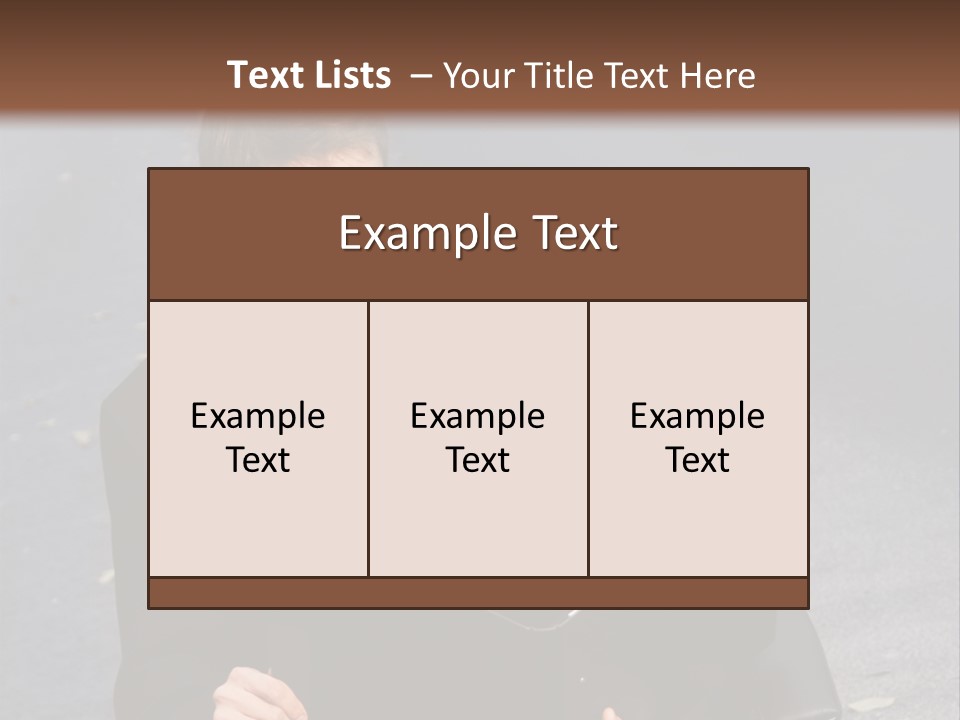 Road Portrait Abstract PowerPoint Template