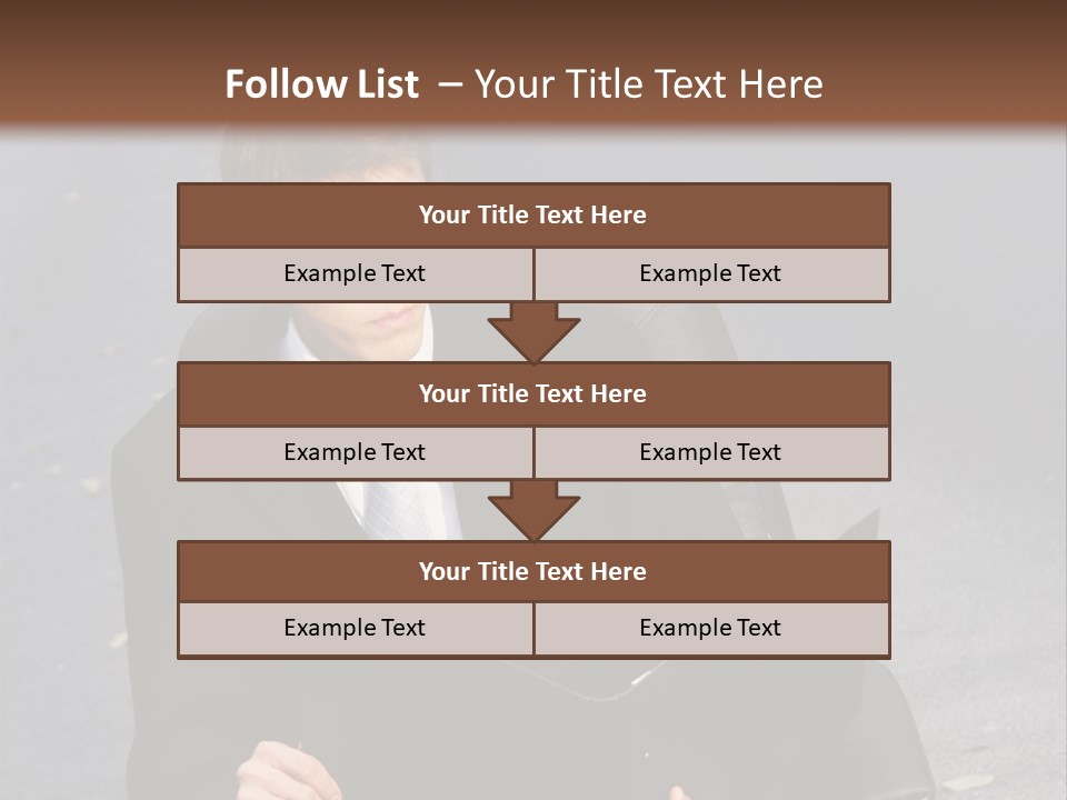 Road Portrait Abstract PowerPoint Template