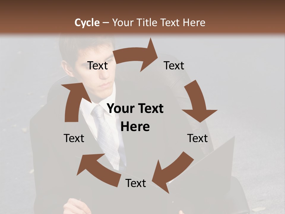 Road Portrait Abstract PowerPoint Template