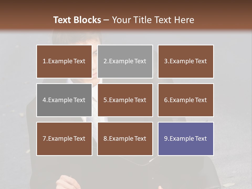 Road Portrait Abstract PowerPoint Template