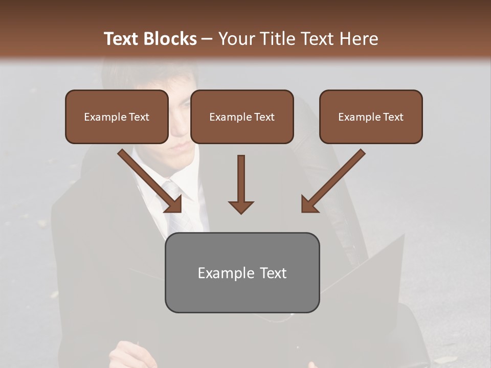 Road Portrait Abstract PowerPoint Template