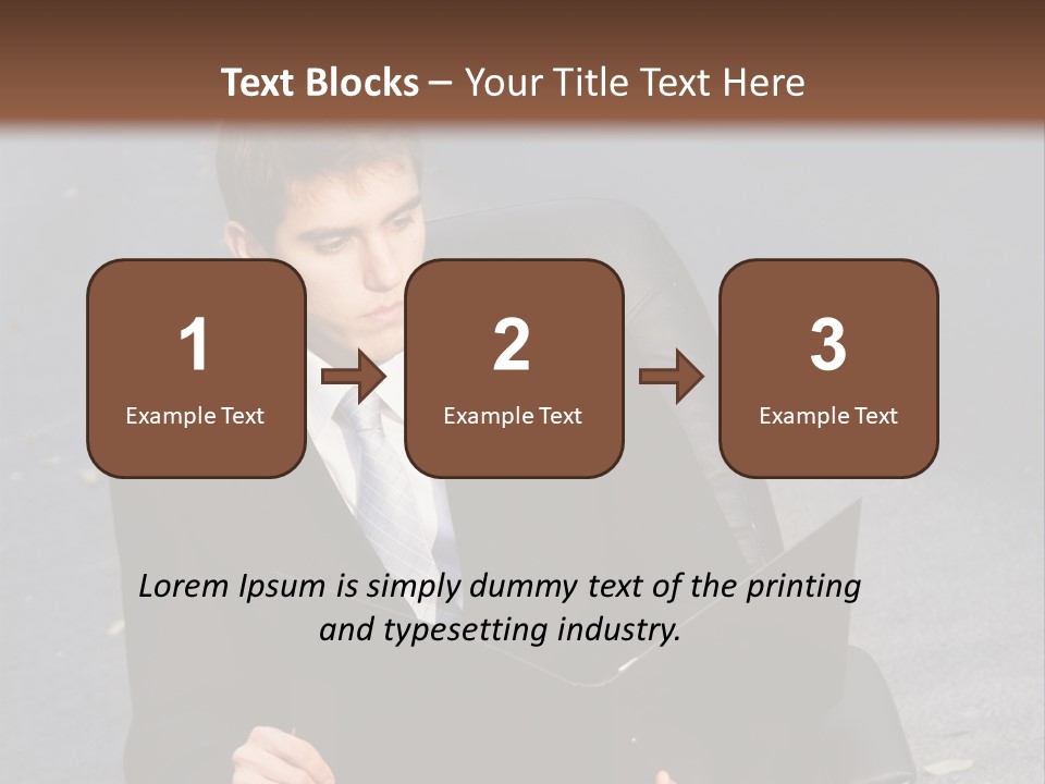 Road Portrait Abstract PowerPoint Template