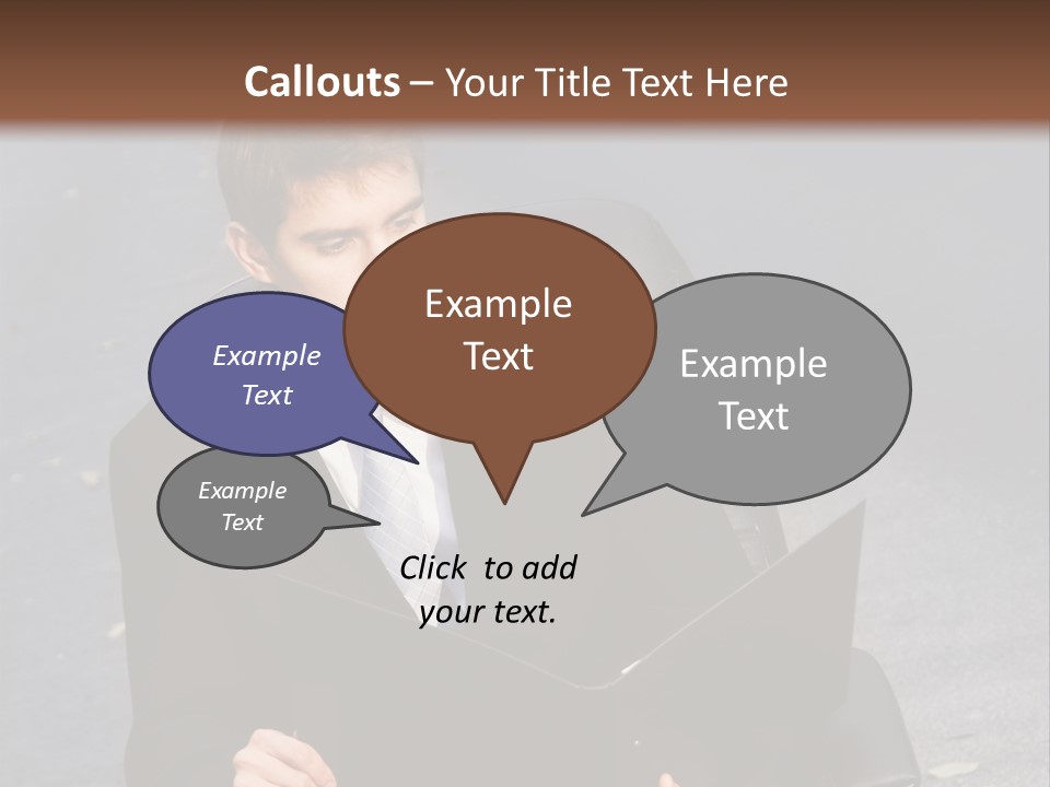 Road Portrait Abstract PowerPoint Template