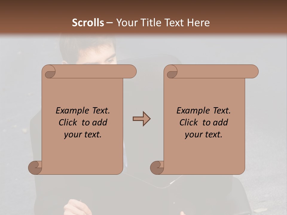 Road Portrait Abstract PowerPoint Template