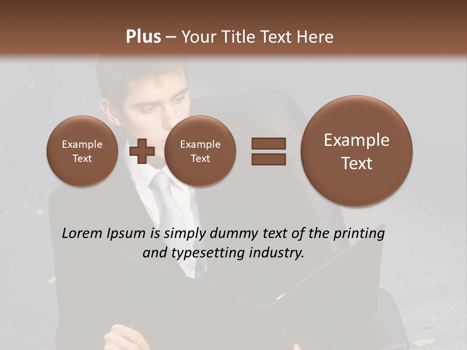 Road Portrait Abstract PowerPoint Template