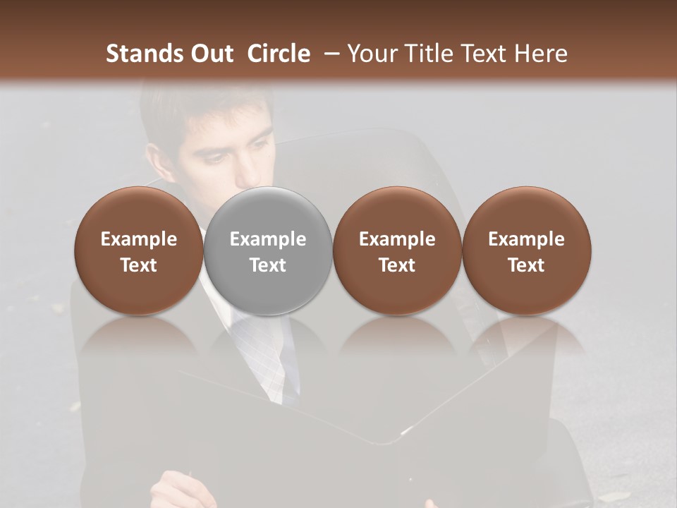 Road Portrait Abstract PowerPoint Template