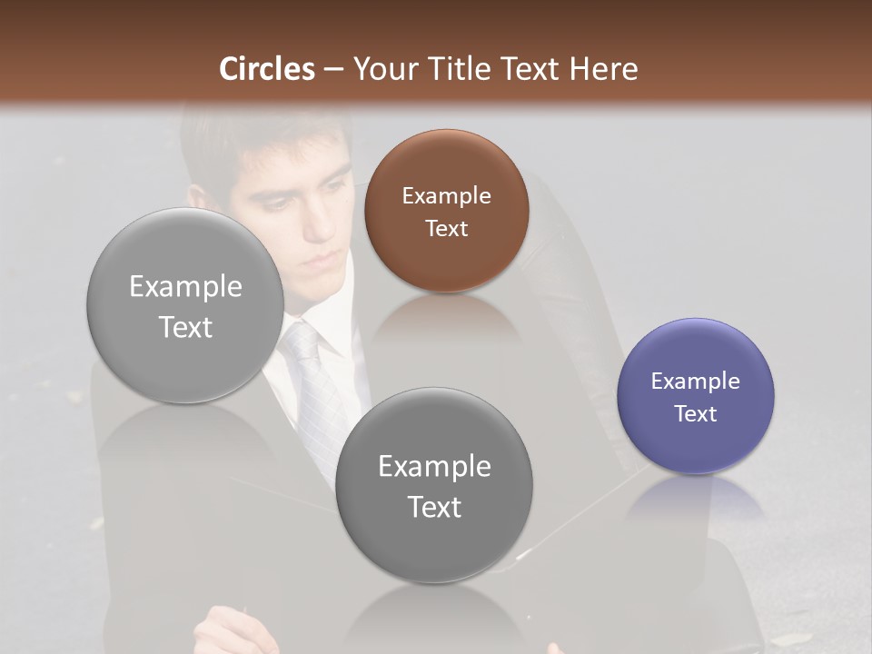 Road Portrait Abstract PowerPoint Template