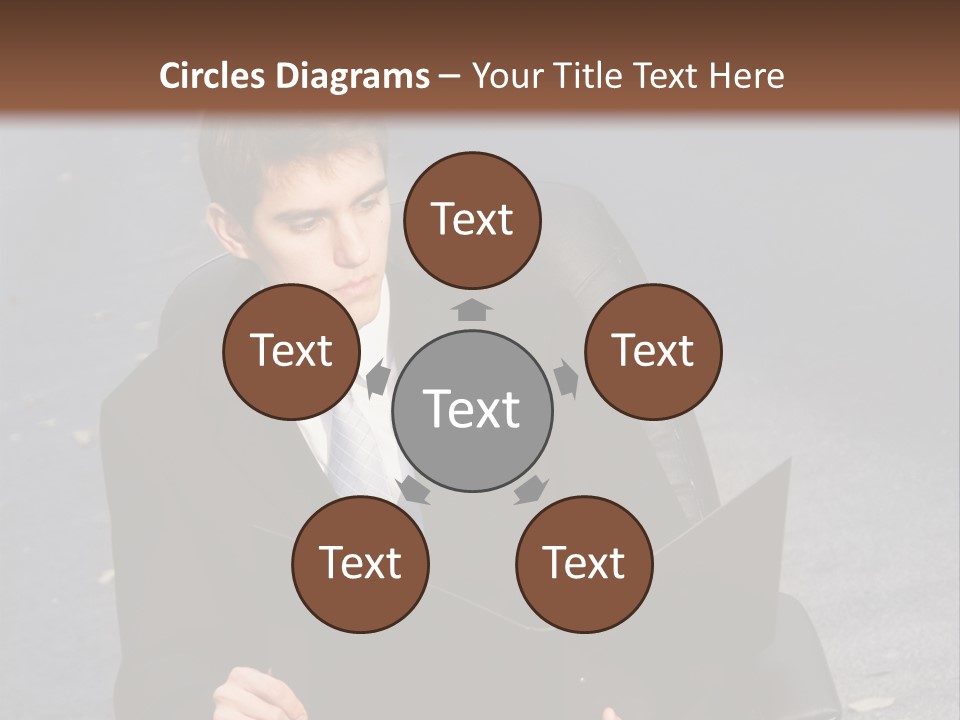 Road Portrait Abstract PowerPoint Template