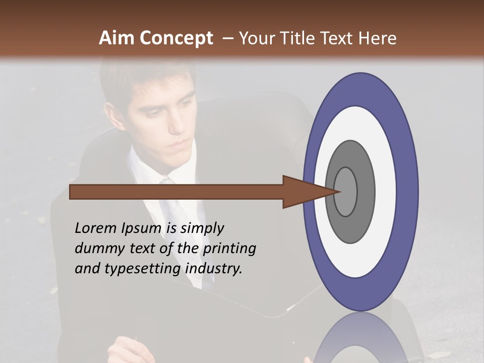 Road Portrait Abstract PowerPoint Template