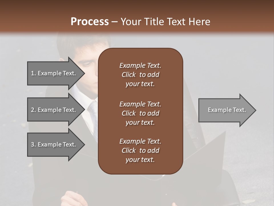 Road Portrait Abstract PowerPoint Template