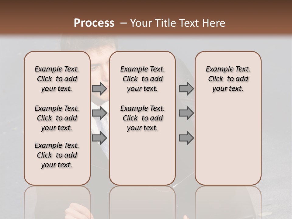 Road Portrait Abstract PowerPoint Template