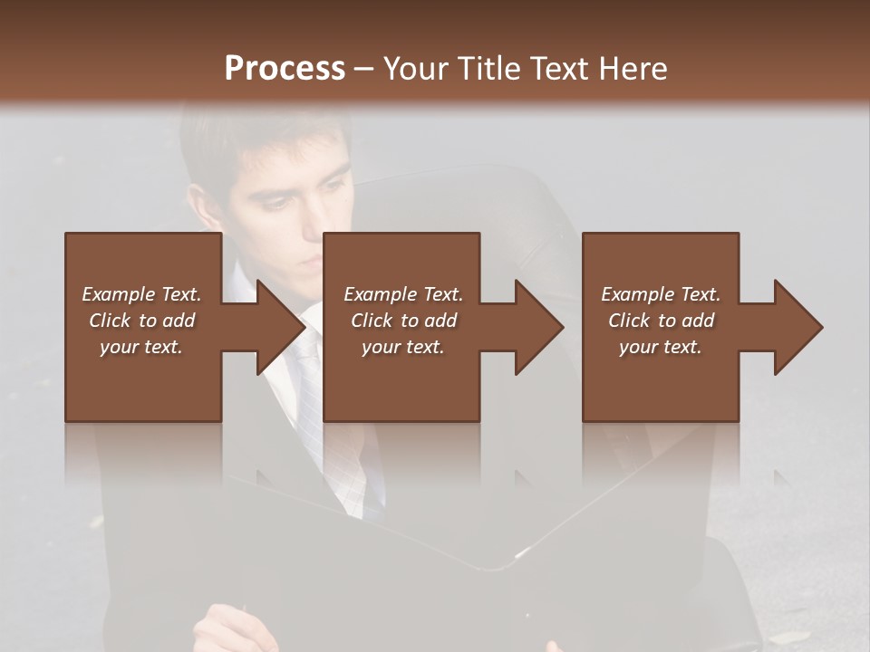 Road Portrait Abstract PowerPoint Template