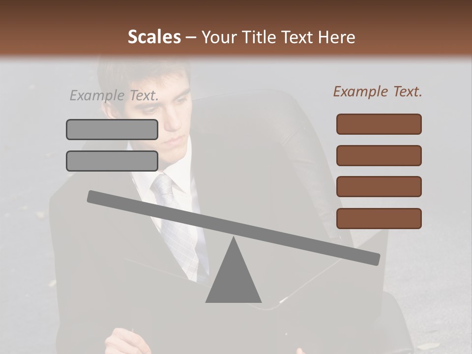 Road Portrait Abstract PowerPoint Template