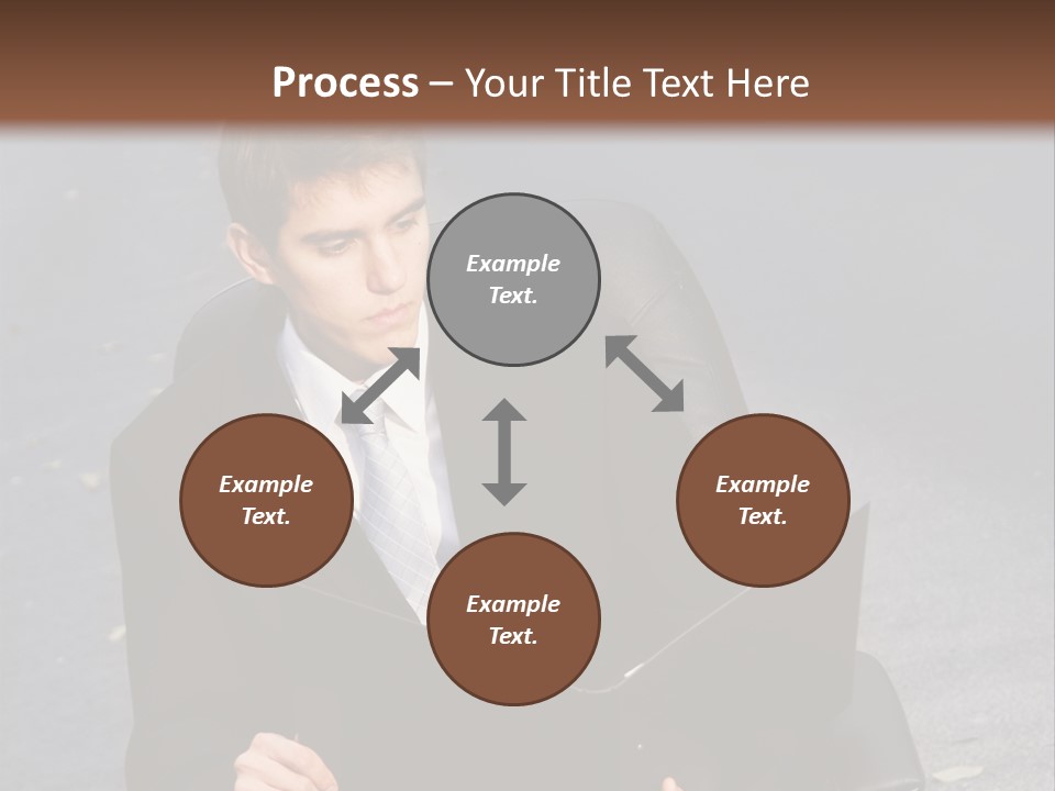 Road Portrait Abstract PowerPoint Template