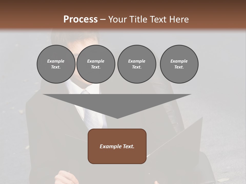 Road Portrait Abstract PowerPoint Template