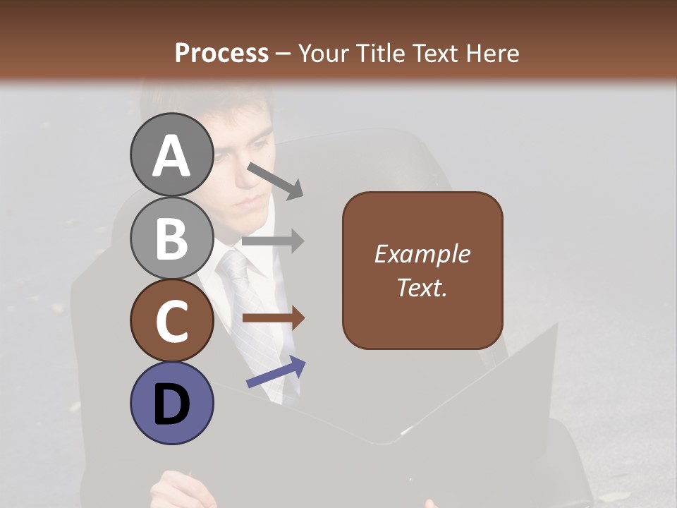 Road Portrait Abstract PowerPoint Template