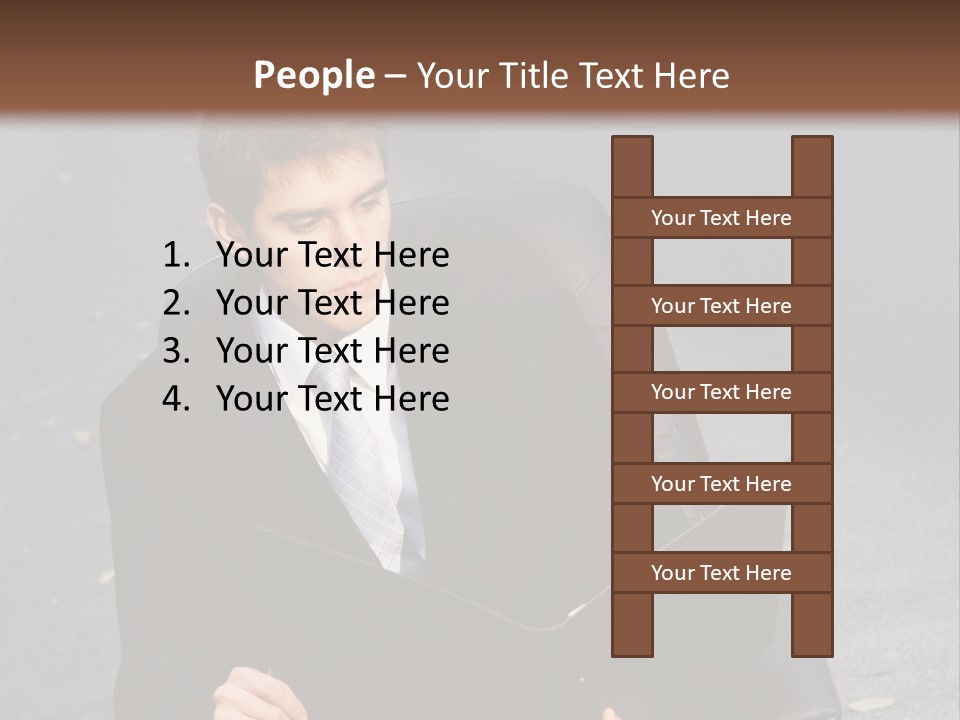 Road Portrait Abstract PowerPoint Template