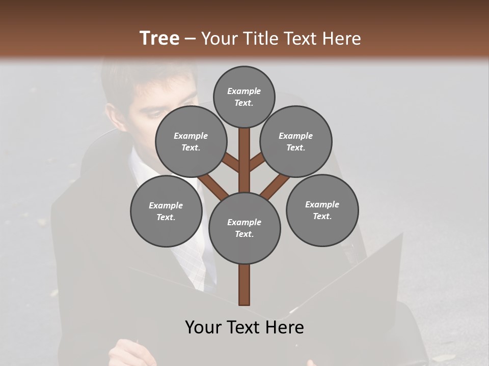 Road Portrait Abstract PowerPoint Template