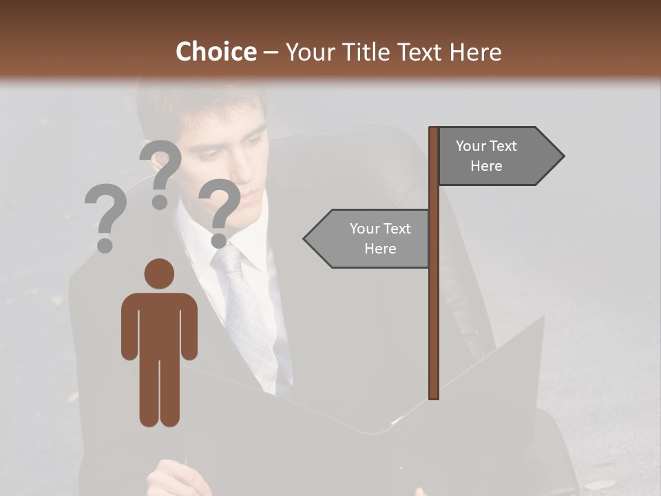 Road Portrait Abstract PowerPoint Template