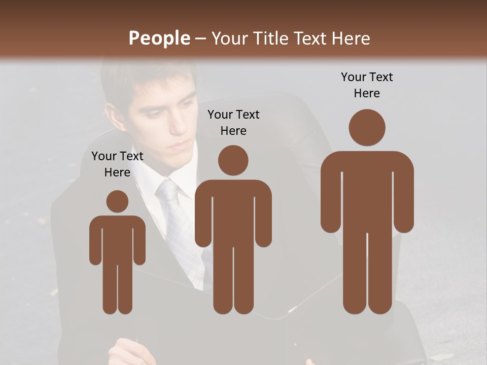 Road Portrait Abstract PowerPoint Template