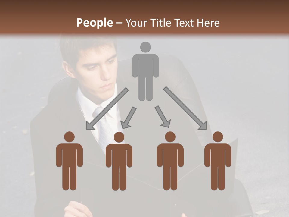 Road Portrait Abstract PowerPoint Template