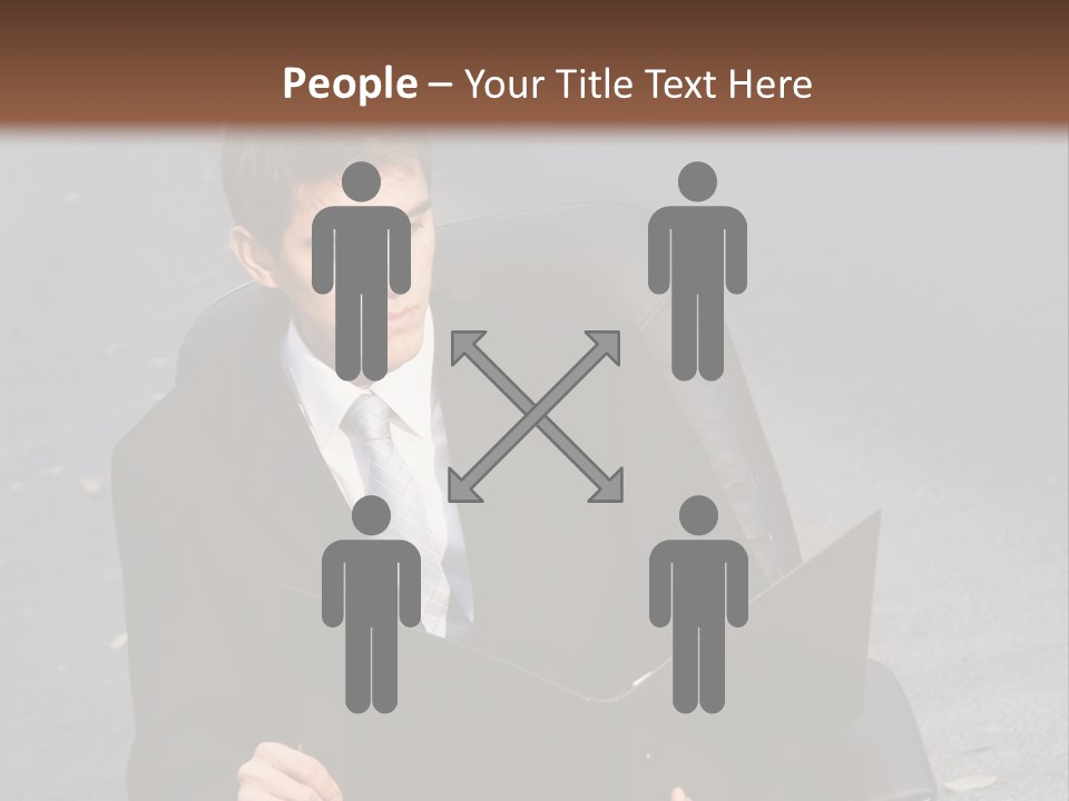 Road Portrait Abstract PowerPoint Template