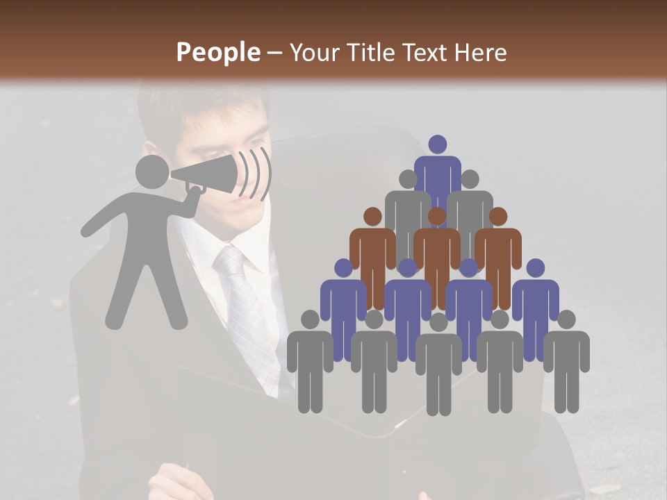 Road Portrait Abstract PowerPoint Template