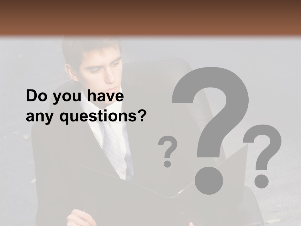 Road Portrait Abstract PowerPoint Template