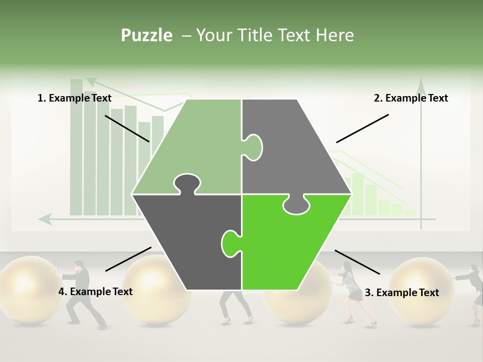 Finance Businesswoman Chinese PowerPoint Template