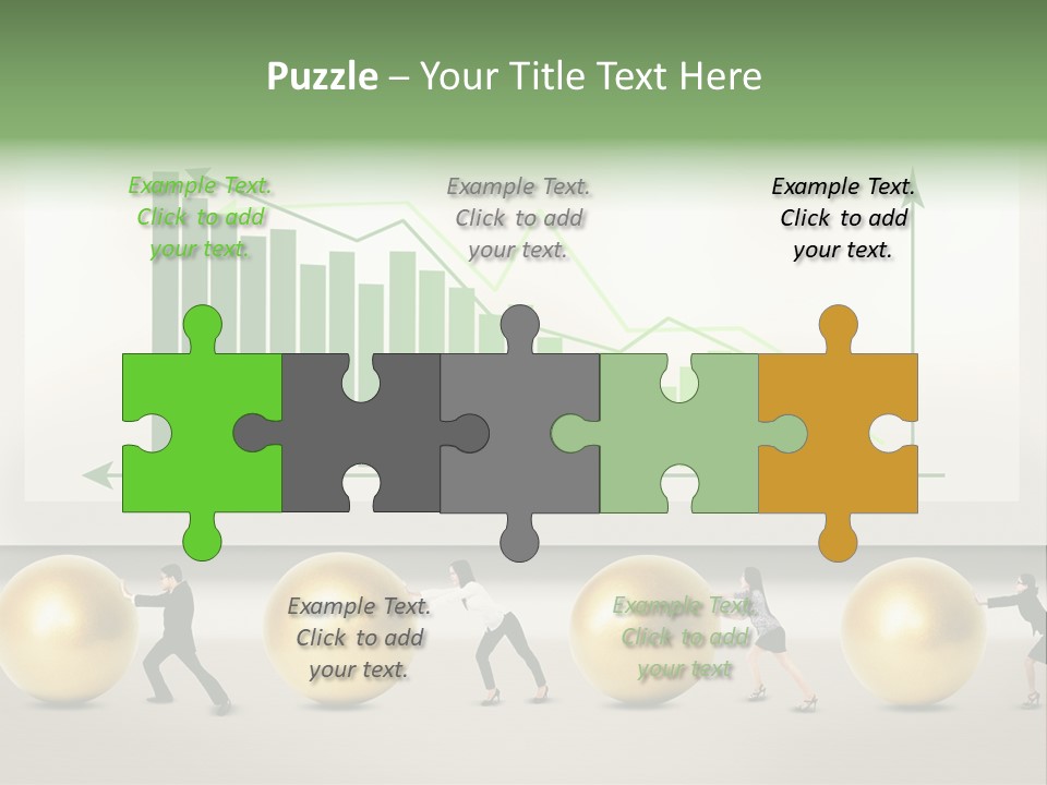 Finance Businesswoman Chinese PowerPoint Template