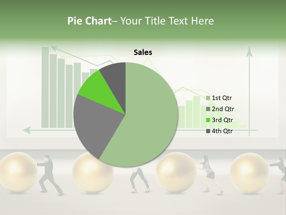 Finance Businesswoman Chinese PowerPoint Template