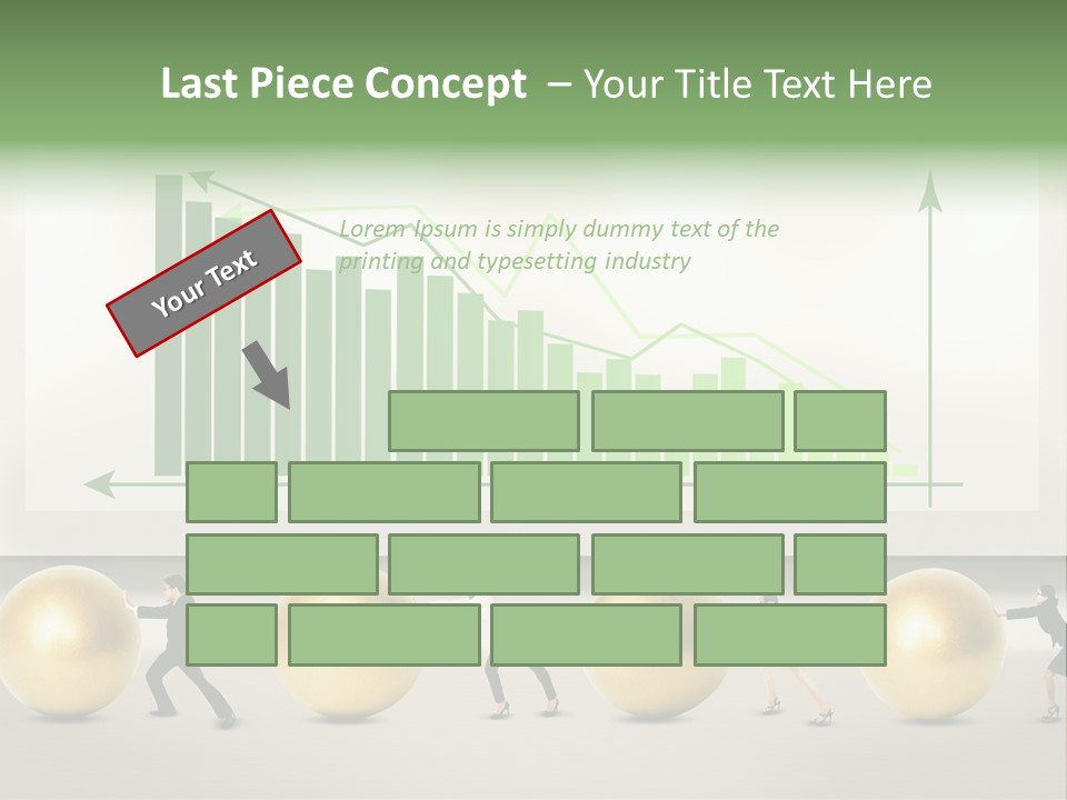 Finance Businesswoman Chinese PowerPoint Template