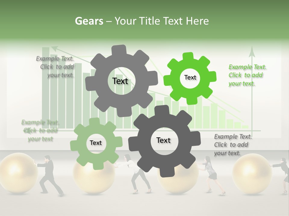 Finance Businesswoman Chinese PowerPoint Template