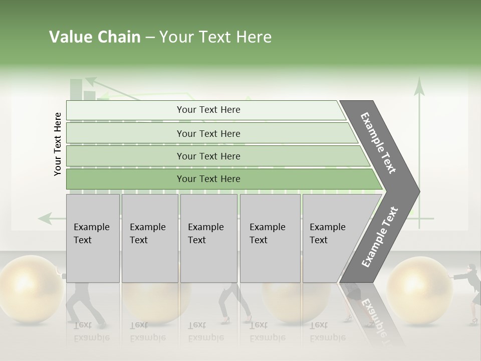 Finance Businesswoman Chinese PowerPoint Template