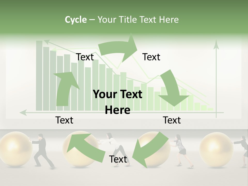 Finance Businesswoman Chinese PowerPoint Template