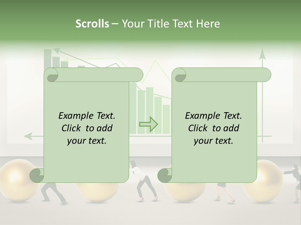 Finance Businesswoman Chinese PowerPoint Template