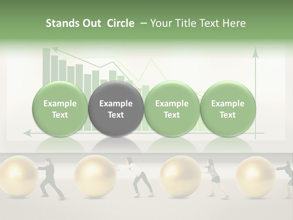 Finance Businesswoman Chinese PowerPoint Template