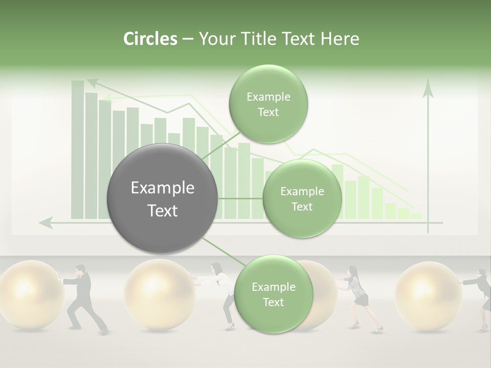 Finance Businesswoman Chinese PowerPoint Template