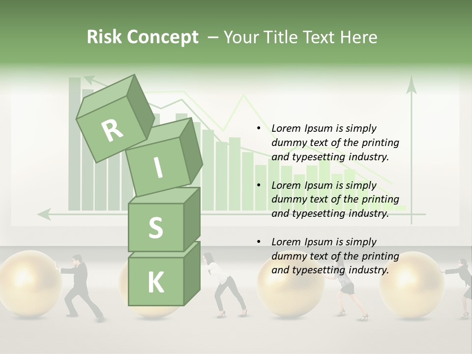 Finance Businesswoman Chinese PowerPoint Template